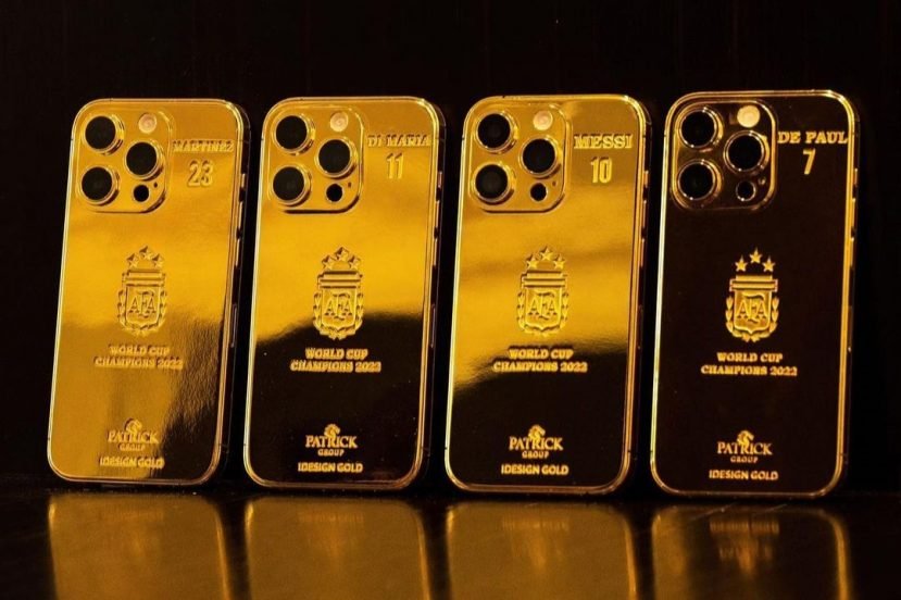 Messi złote iPhone'y