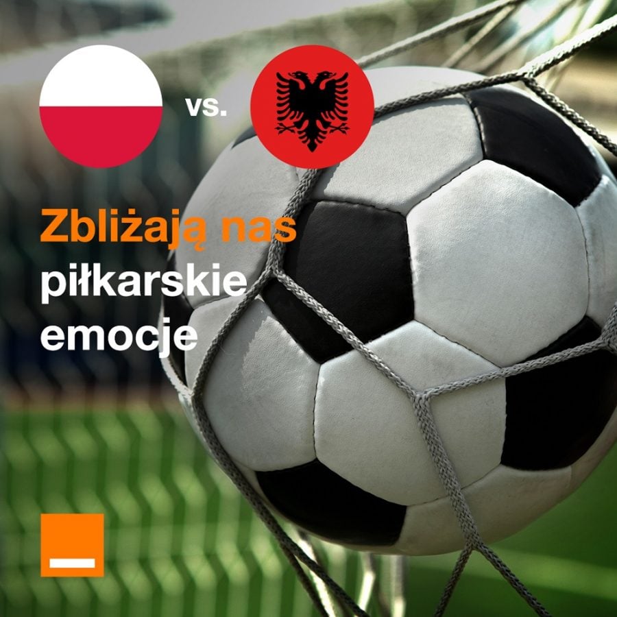 Orange mecz Polska Albania 27.03.2023 internet 8 GB za darmo