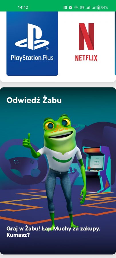 Żabka żappka Żabu żaba fot. Tabletowo.pl