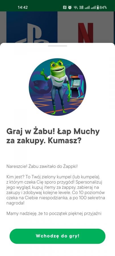 Żabka żappka Żabu żaba fot. Tabletowo.pl