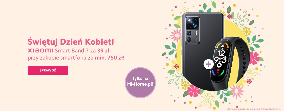 promocja Xiaomi Smart Band 7 za 39 złotych w sklepie Mi-Home.pl fot. Tabletowo.pl