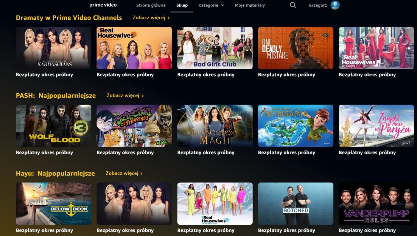 Amazon Prime Video Channels fot. Tabletowo.pl