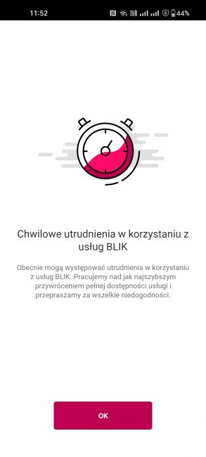 BLIK nie działa Bank Millennium 17.04.2023 fot. Tabletowo.pl