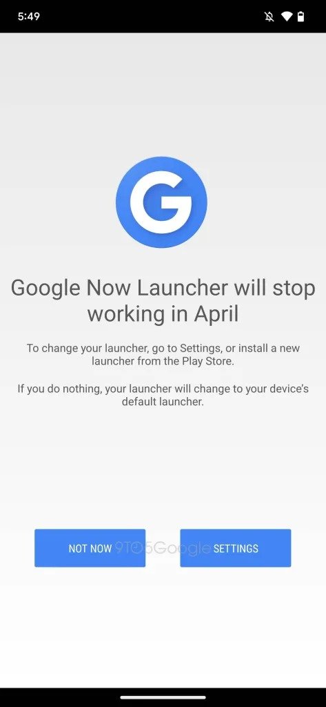 Google Now Launcher (fot. 9to5google)