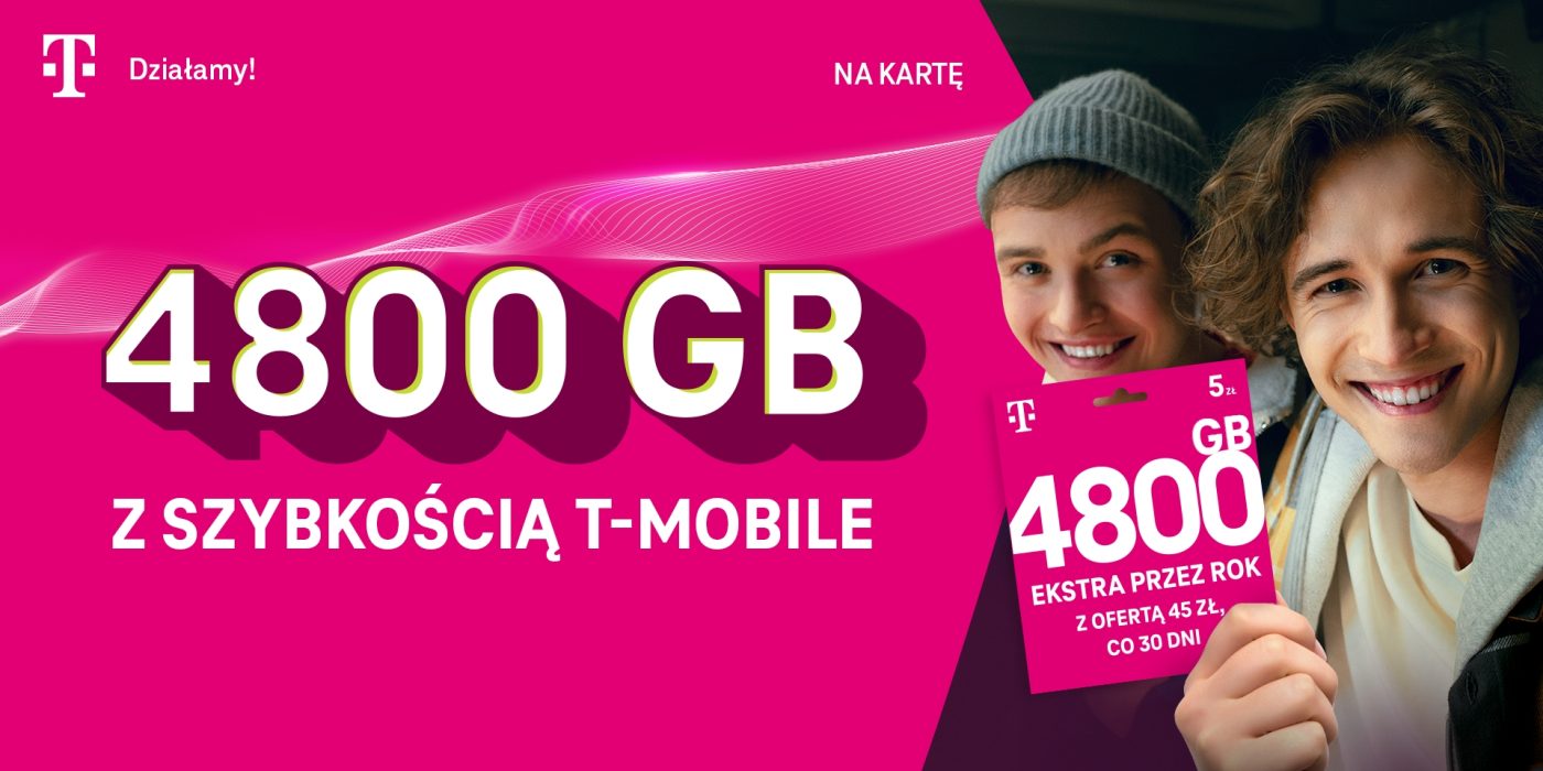 T-Mobile 4800 GB internetu