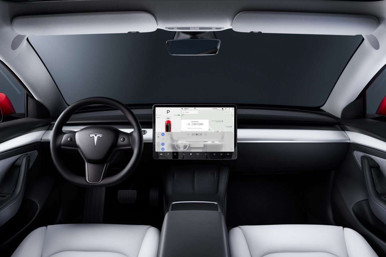 Tesla Model 3 wnętrze