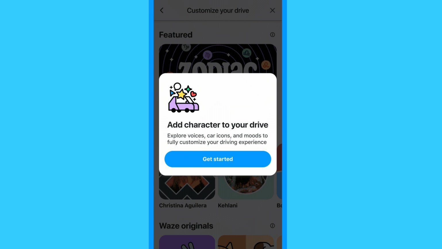Waze funkcja Customize Your Drive