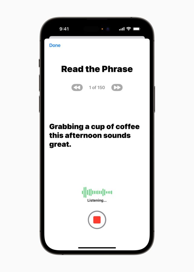 Apple Live Speech Personal Voice iPhone