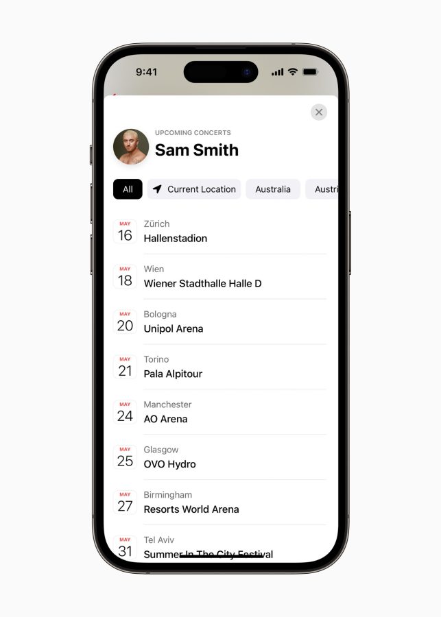 Apple Music Guides Set Lists iPhone