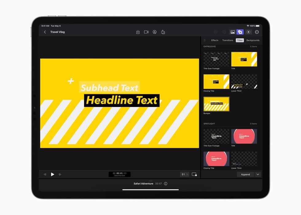 Final Cut Pro na iPady