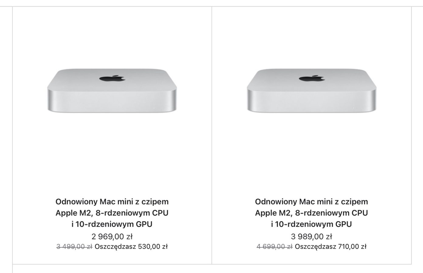 odnowiony Mac mini z Apple M2