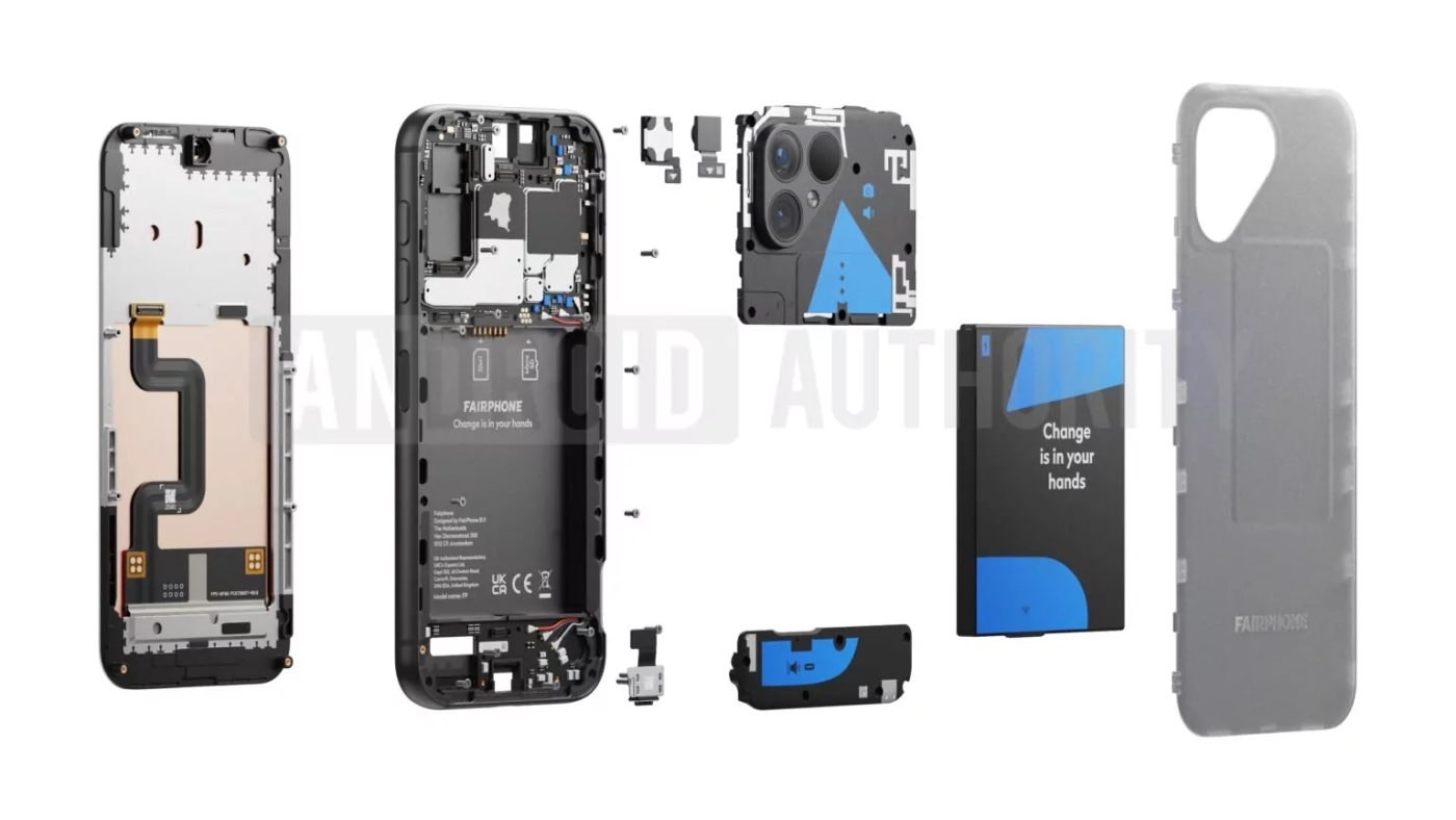 smartfon Fairphone 5 smartphone render