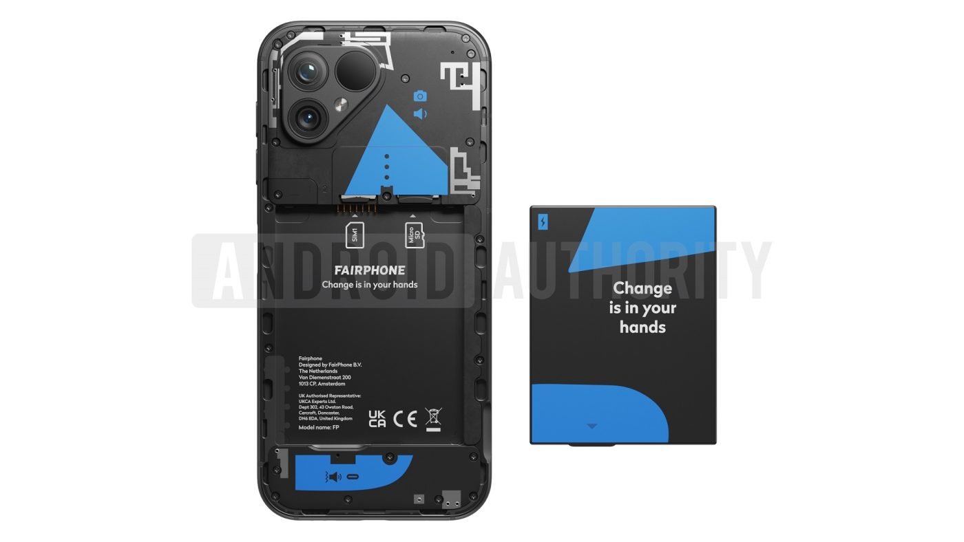 smartfon Fairphone 5 smartphone render