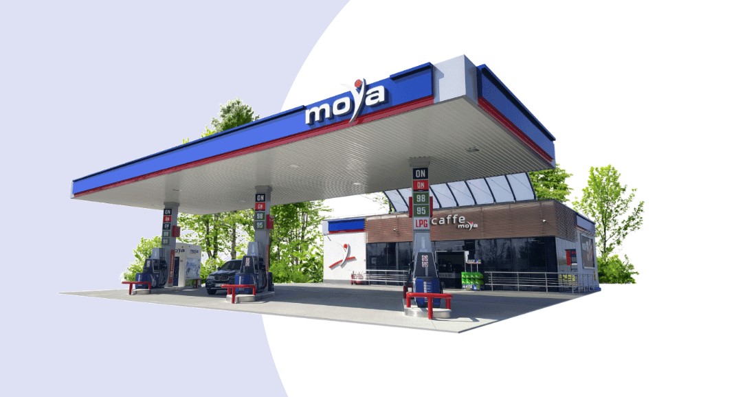 stacja benzynowa paliwowa Moya
