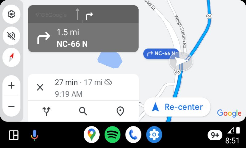 Mapy Google Android Auto