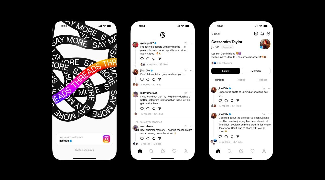 instagram threads screen promujący