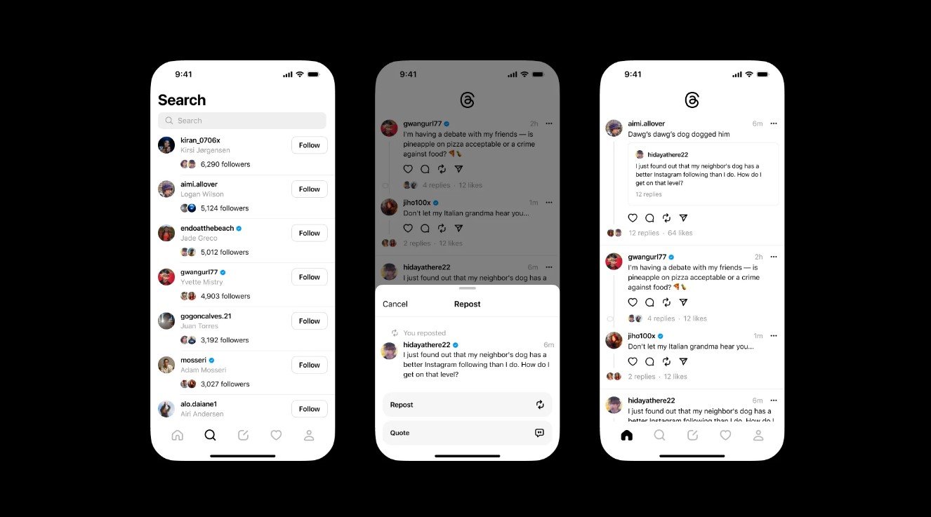 instagram threads screen