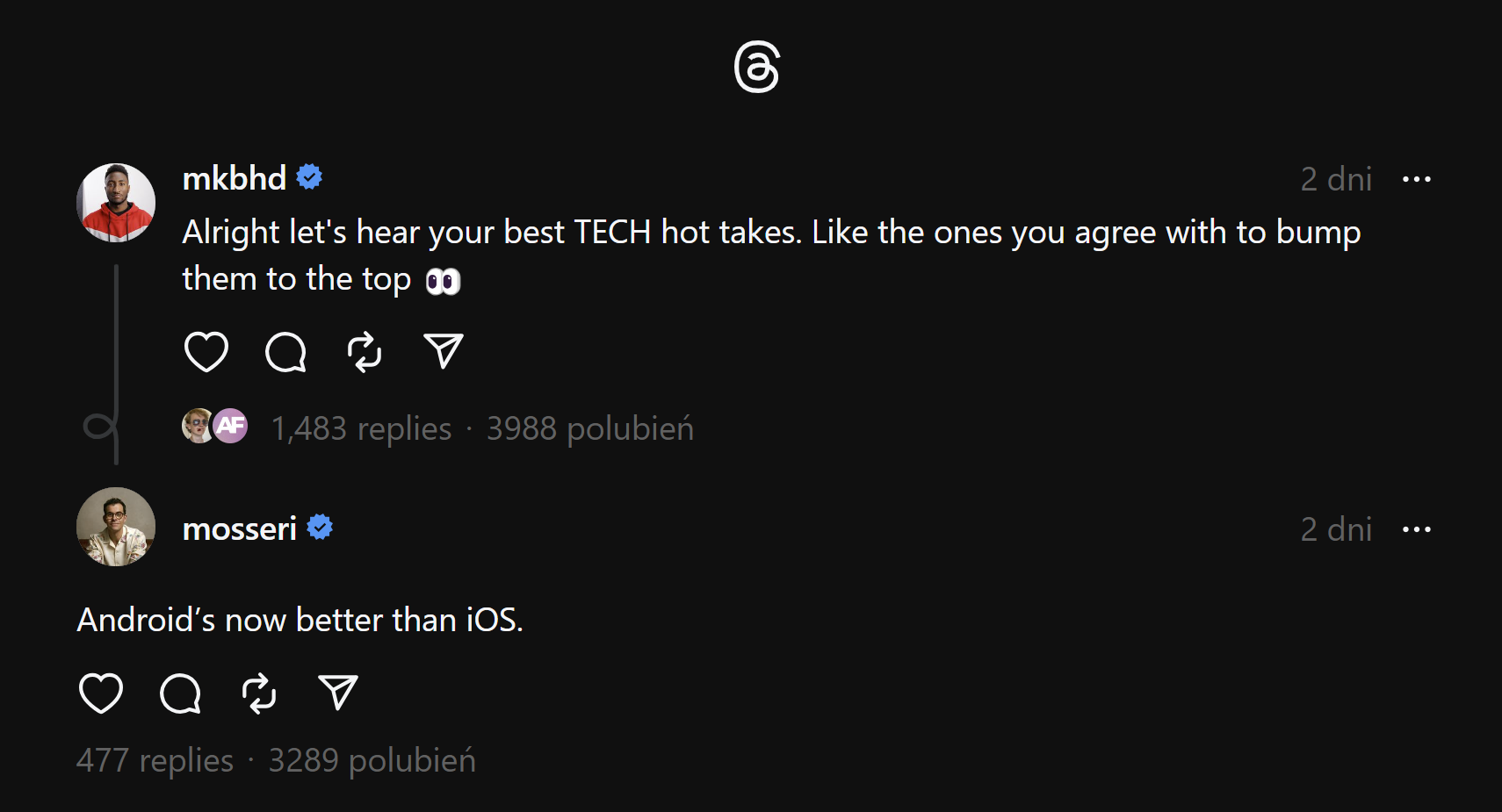 Android jest lepszym systemem, twierdzi Adam Mosseri