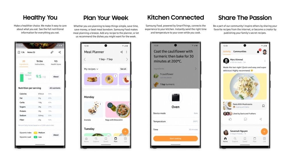 aplikacja Samsung Food