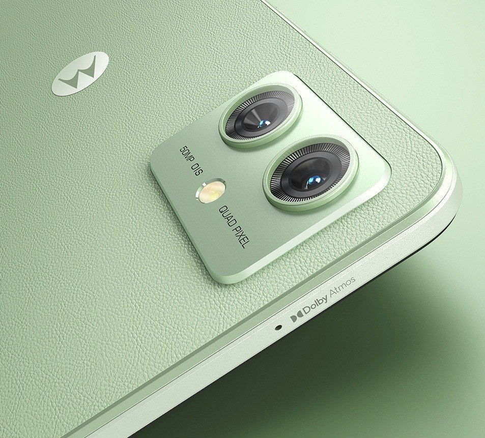 Motorola moto G54 z obudową ze sztucznej skóry, wersja dla Chin