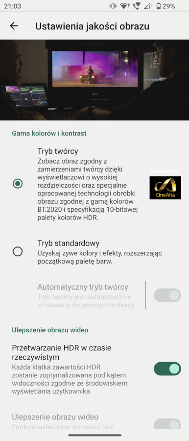 Recenzja Sony Xperia 5 V - System operacyjny