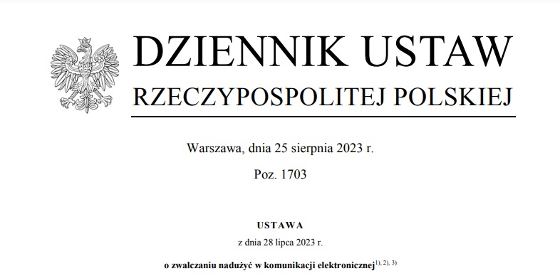 Ustawa o zwalczaniu nadużyć w komunikacji elektronicznej fot. Tabletowo.pl