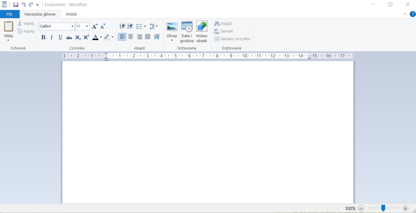 Wordpad program Windows