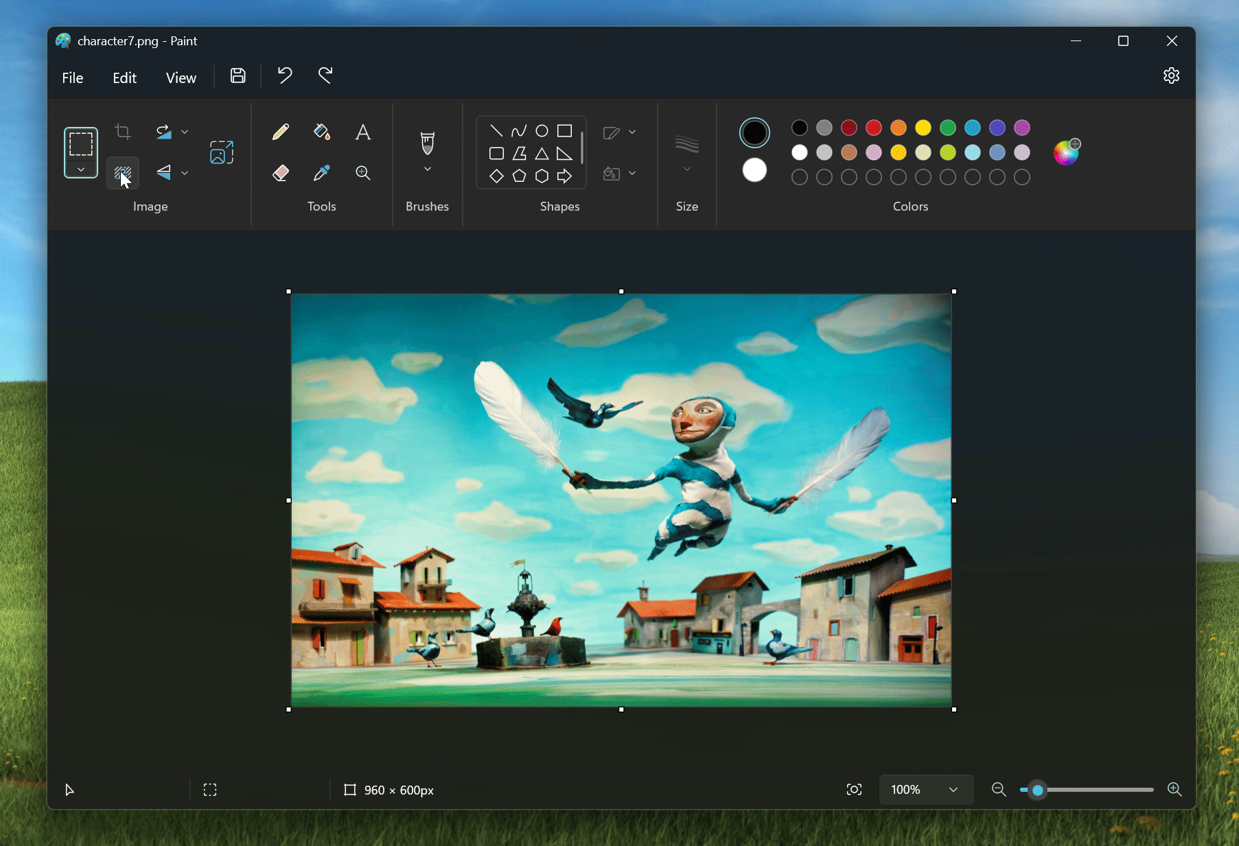 Microsoft Paint usuwanie tła