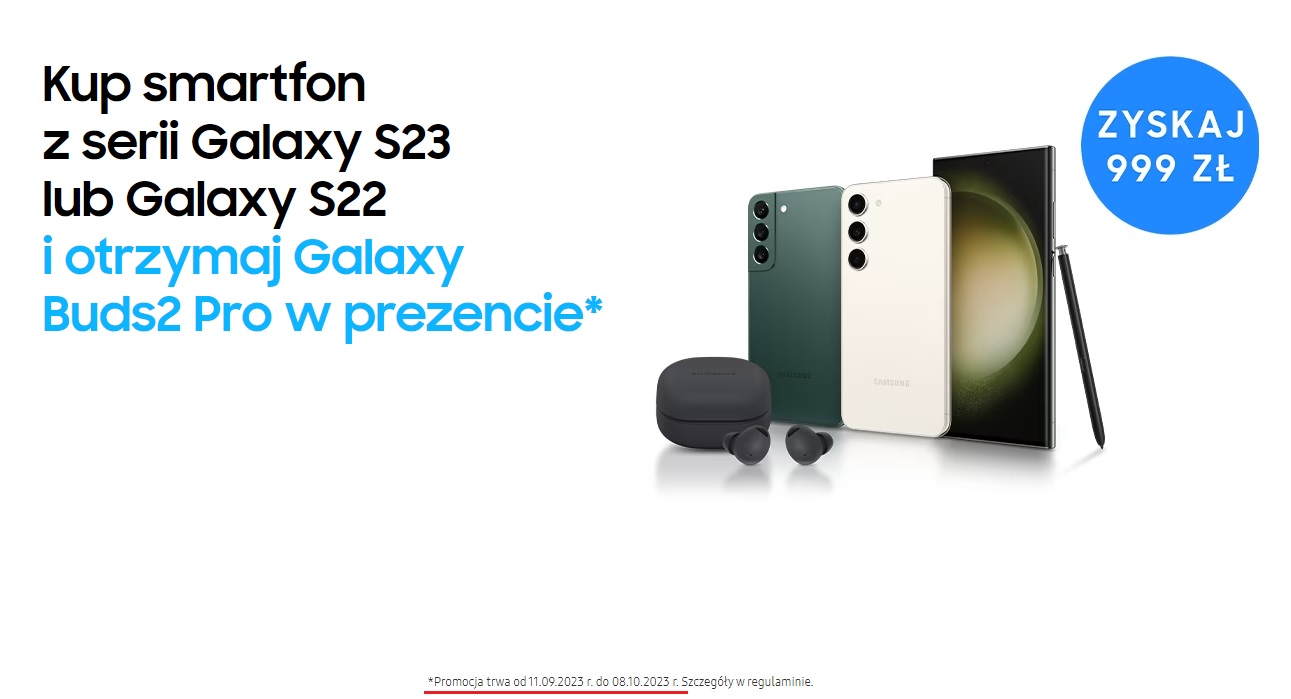 promocja Samsung Galaxy S23 Galaxy S22 Galaxy Buds 2 Pro w prezencie fot. Tabletowo.pl