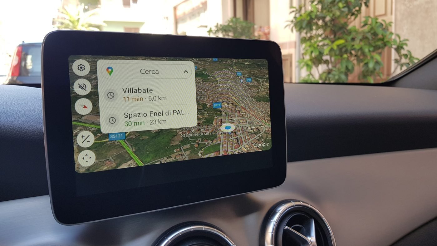 Android Auto problem błąd pasek nawigacyjny