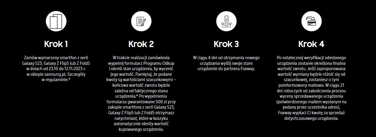 promocja Samsung Odkup 500 złotych ekstra do 12.11.2023 fot. Tabletowo.pl