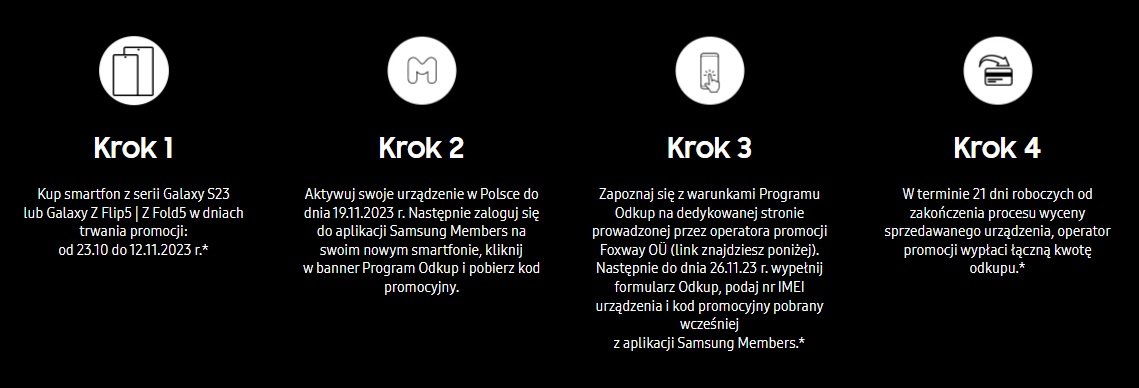 promocja Samsung Odkup 500 złotych ekstra do 12.11.2023 fot. Tabletowo.pl