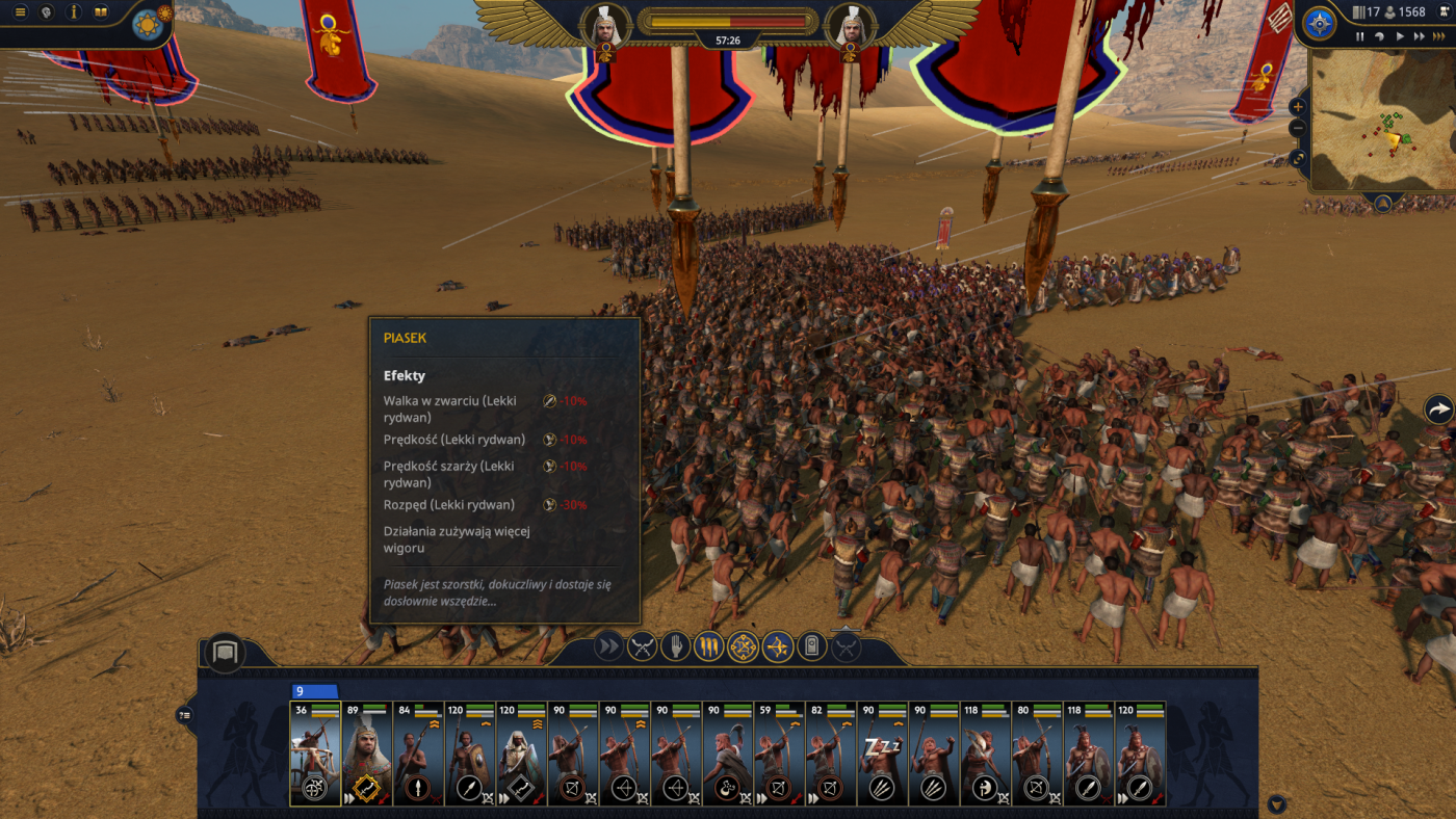 total war pharaoh screen