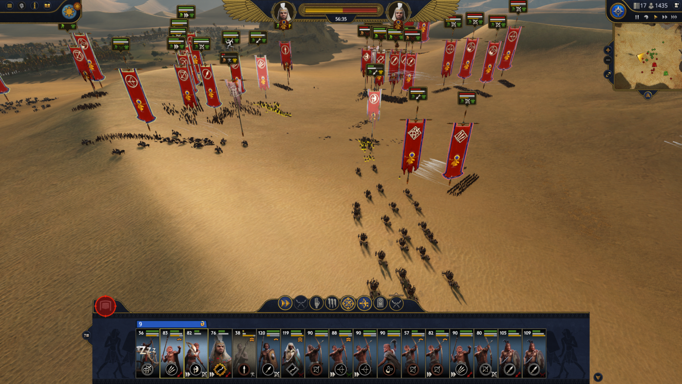 total war pharaoh screen