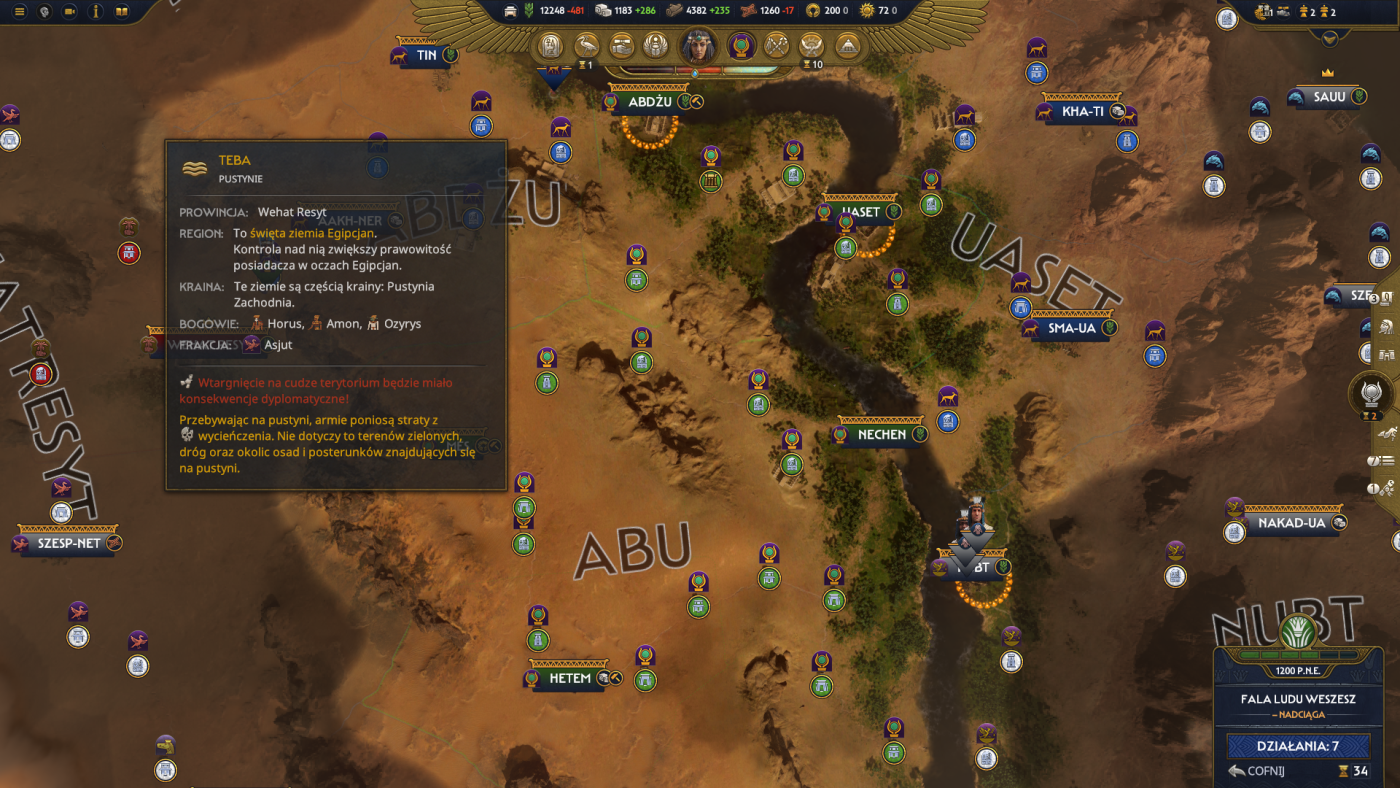 total war pharaoh screen