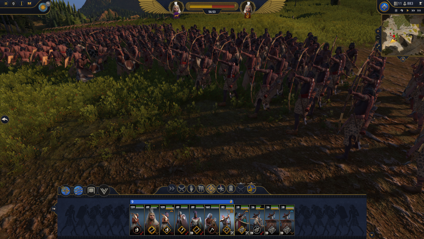 total war pharaoh screen