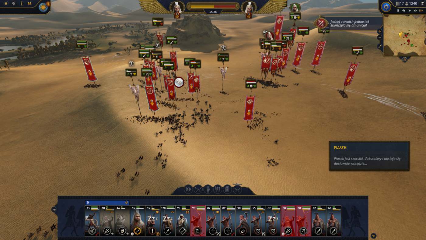 total war pharaoh screen