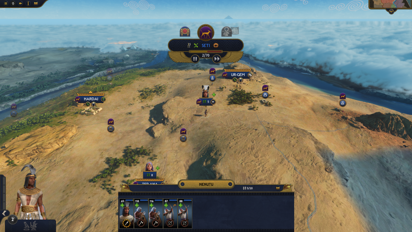total war pharaoh screen