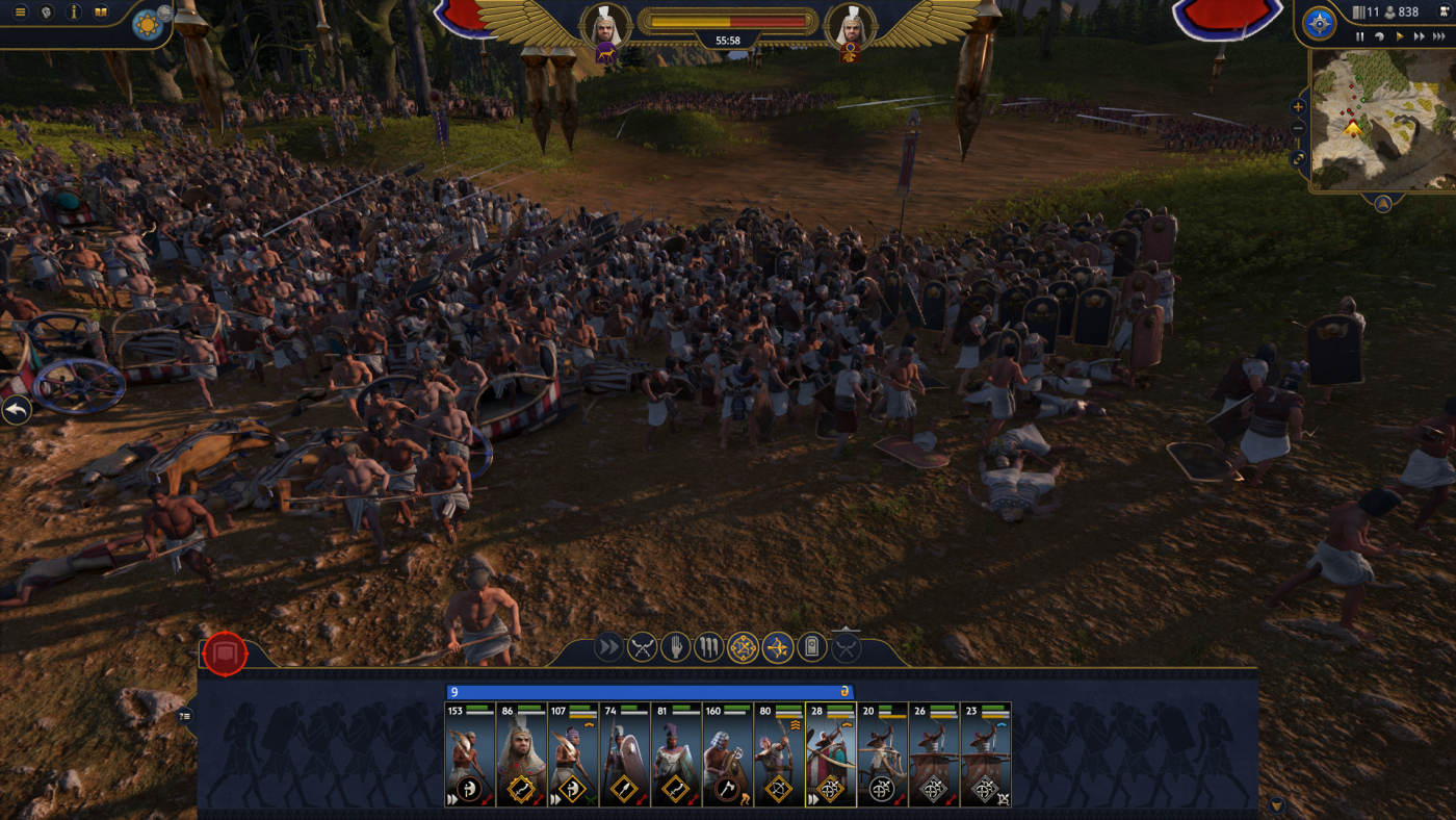 total war pharaoh screen