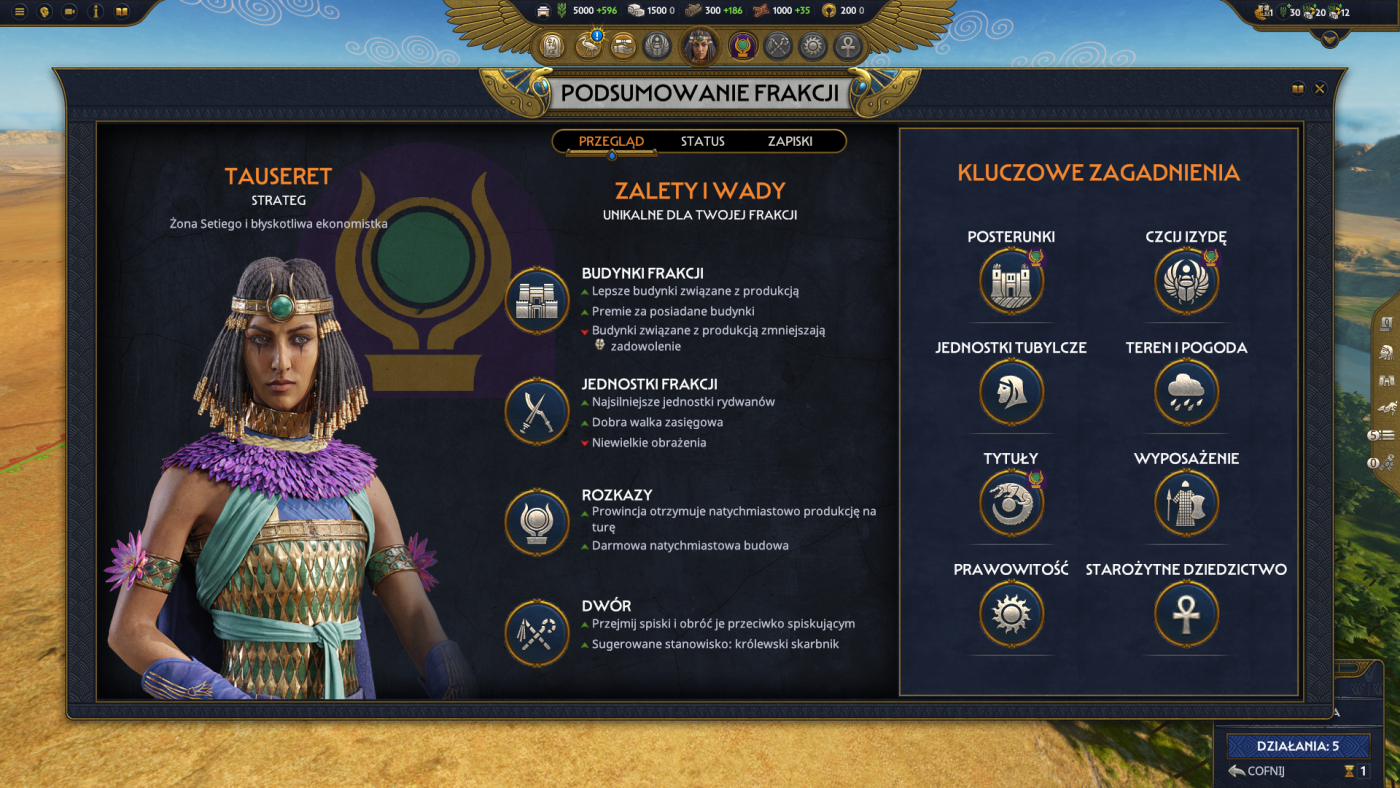 total war pharaoh screen