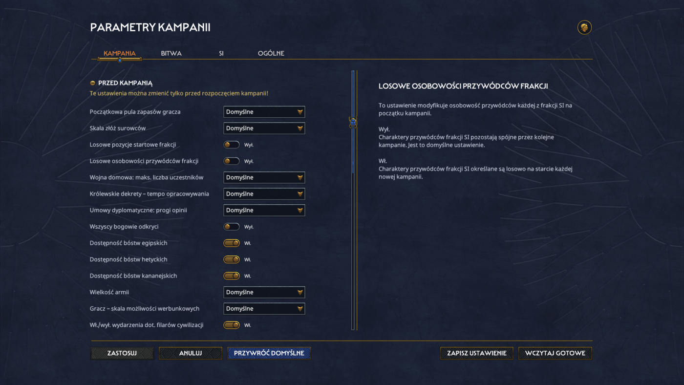 total war pharaoh screen