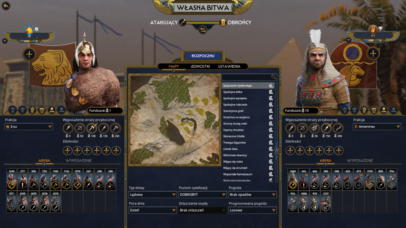 total war pharaoh screen 