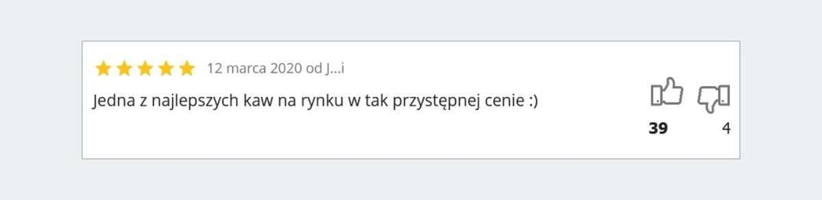 Allegro ocena opinii o produkcie