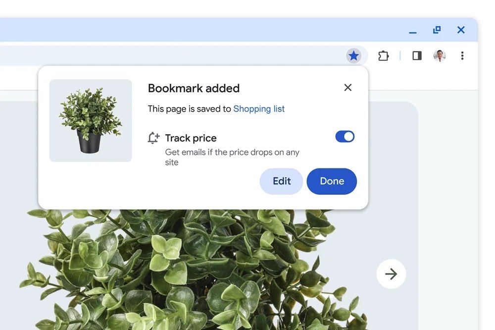 Google Chrome Android powiadomienia o obniżce ceny