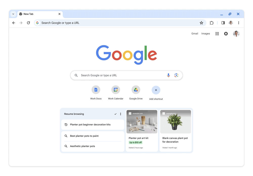 Google Chrome informacje o promocjach rabatach na oglądane w internecie produkty