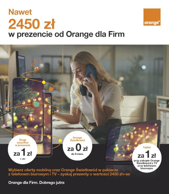Oferta Orange na Boże Narodzenie 2023 dla klientów biznesowych firmowych