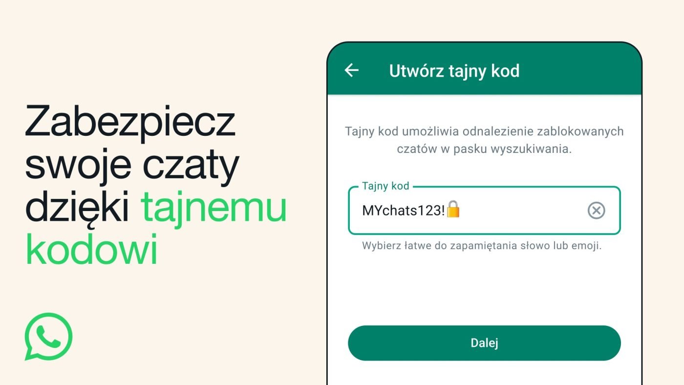 WhatsApp blokada czatu tajny kod