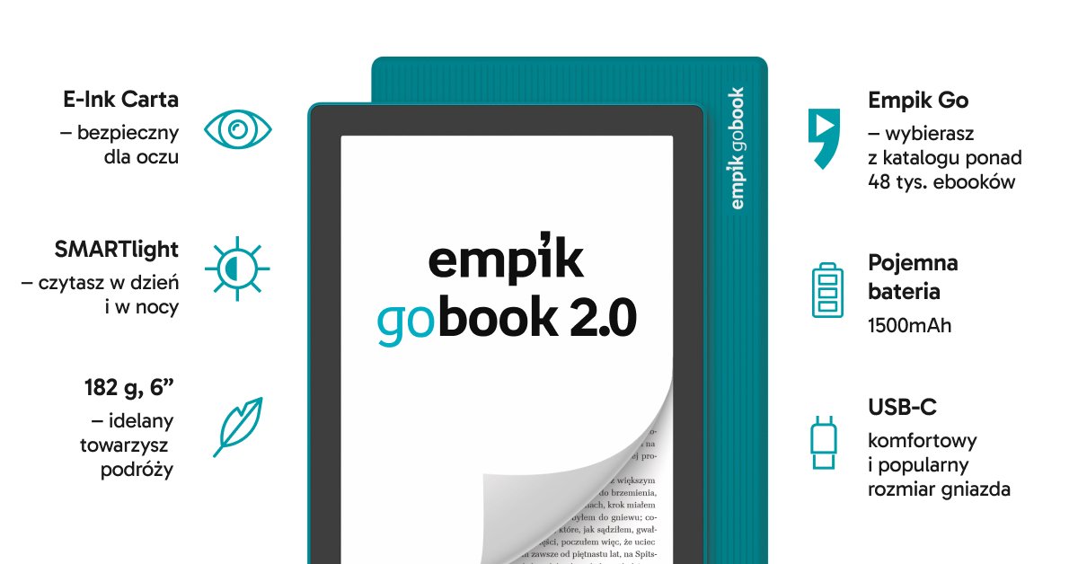 empik gobook 2.0 grafika czytnik e-booków
