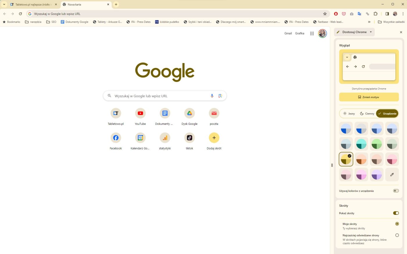 Google Chrome nowy wygląd