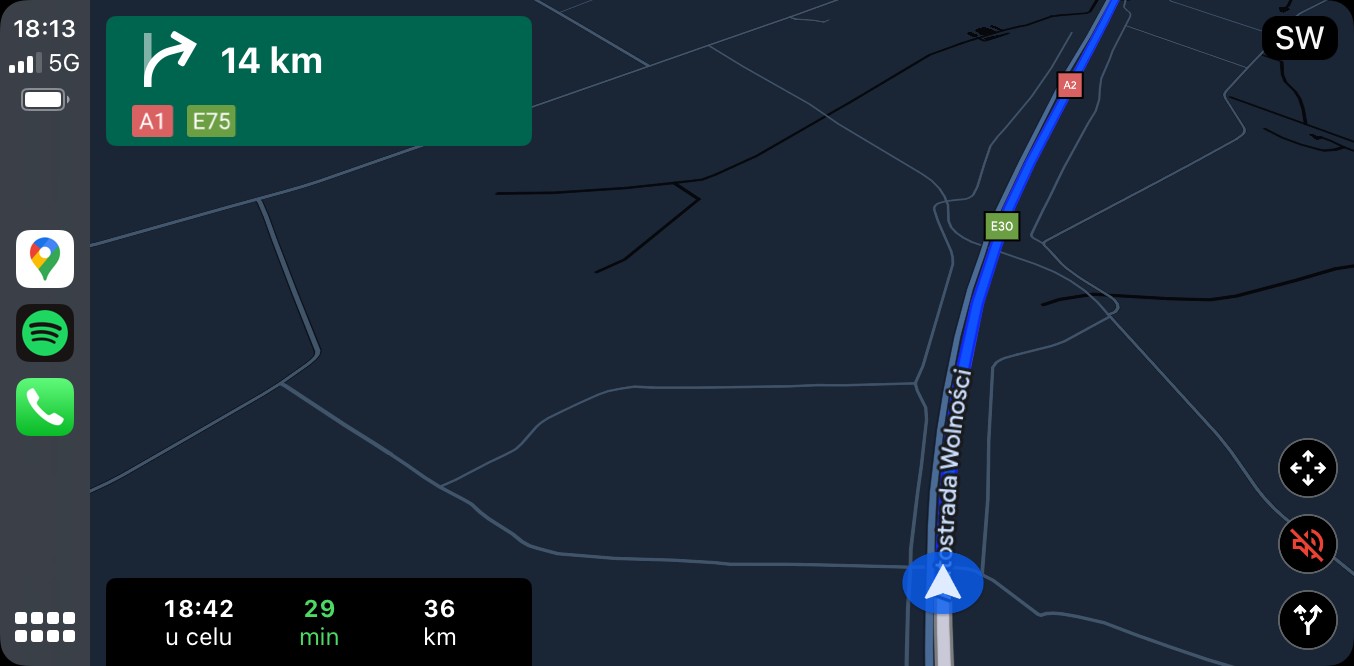 Google Maps ograniczenie prędkości